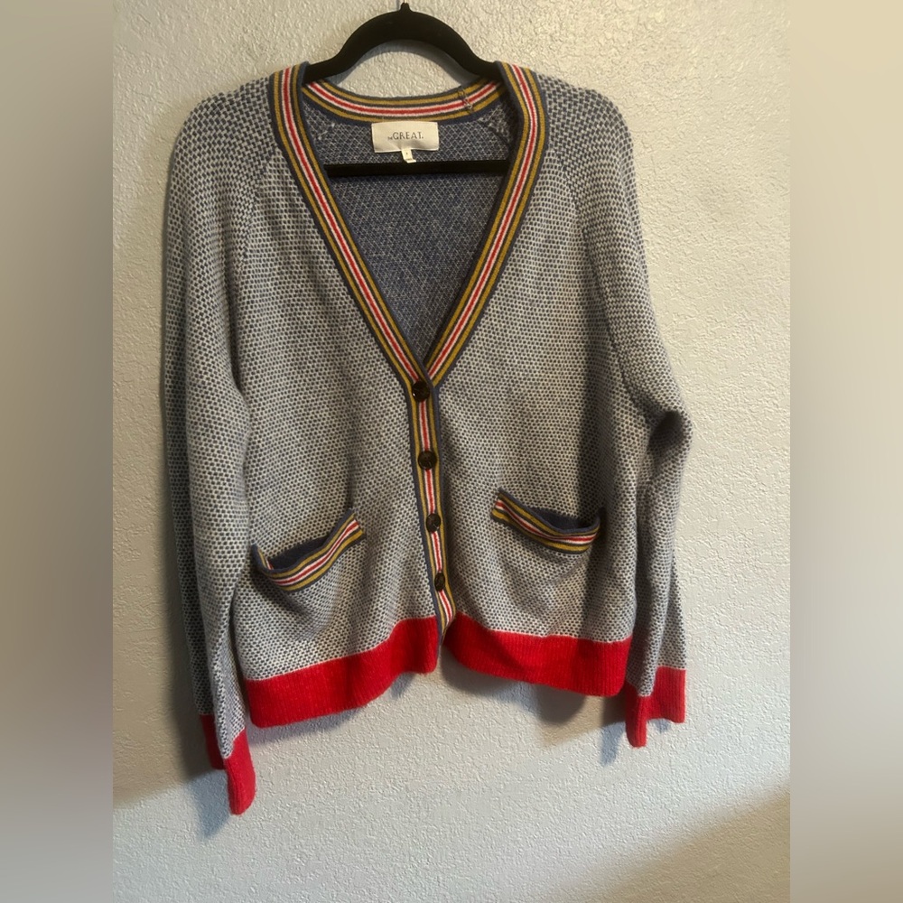The GREAT. Varsity cardigan sweater - Picture 3 of 12